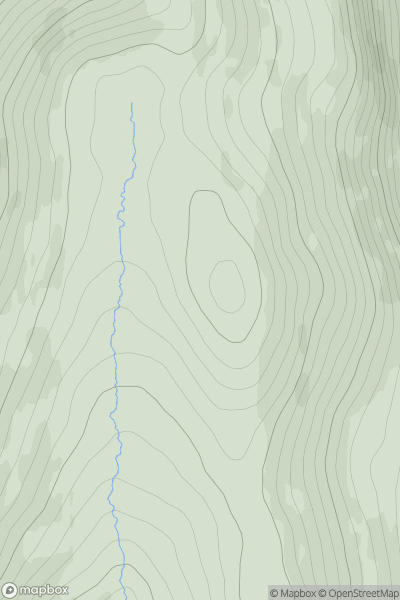 Thumbnail image for Creag Dhearg [Pitlochry to Braemar & Blairgowrie] [NO077734] showing contour plot for surrounding peak